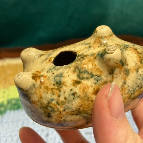 Vintage Piggy Bank Pig Knick Knack Small Pottery Handmade Crafty - Picture 8 of 16